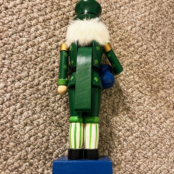 St. Patrick's Day x Christmas Holiday Nutcracker Figure - Picture 2 of 7